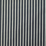 Coton tissé-teint Rudy rayé blanc fond bleu nuit