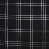 Coton tissé-teint carreaux écossais blanc fond marine