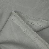 Velours côtelé coton élasthanne fantaisie gris perle
