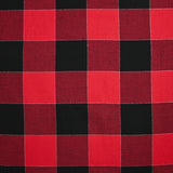 Coton tissé-teint carreaux écossais lurex rouge et noir