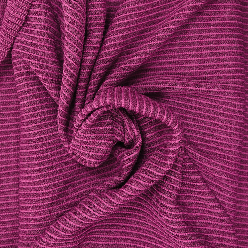 Maille tricot polyviscose magenta
