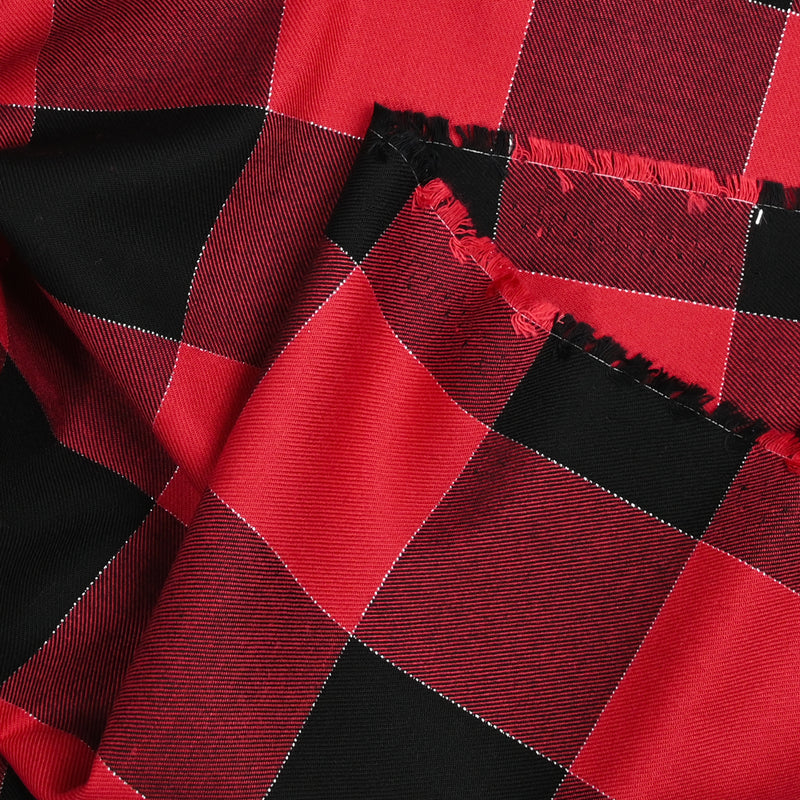AMateschitz Tissu tartan à carreaux 100 % coton - Motif à
