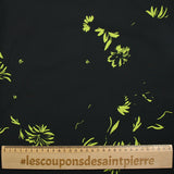 Fondo negro impreso con estampado de algodón de fondo negro