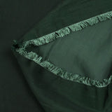 Polyester fluide satiné Alba vert forêt