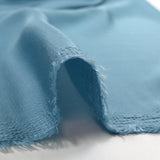 Burbuja poliéster satinado crepe barbel azul