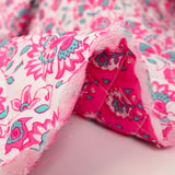 Coton matelassé double face Sandhya rose au mètre