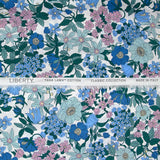 Coton liberty ® Clarabelle bleu au mètre