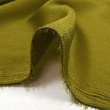 Crêpe satin polyester Bubble vert anis