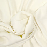Crêpe satiné de polyester blanc cassé
