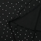 Twill de viscose imprimé confettis fond noir