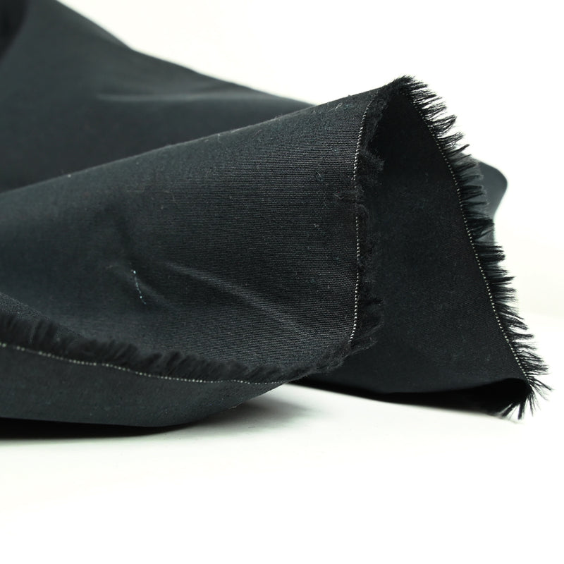 Popeline de coton unie noir
