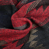 Navy and red mountain wool blend