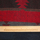 Navy and red mountain wool blend