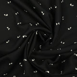 Twill de viscose imprimé butterfly fond noir