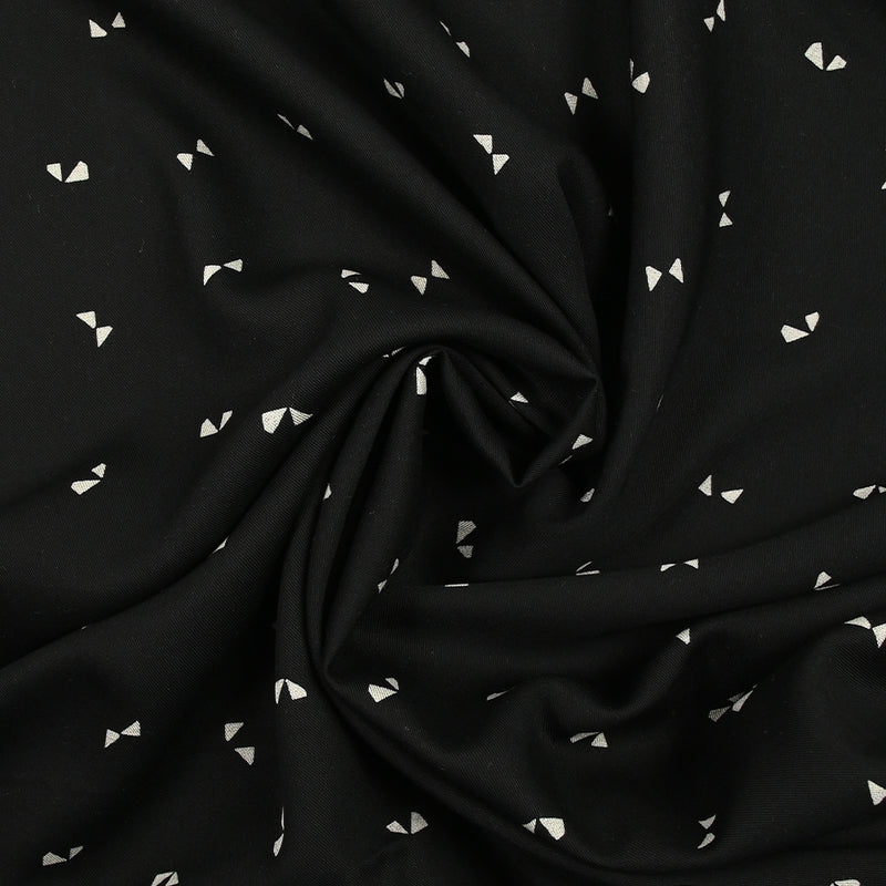 Twill de viscose imprimé butterfly fond noir