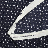 Viscose imprimée trio de pois fond marine