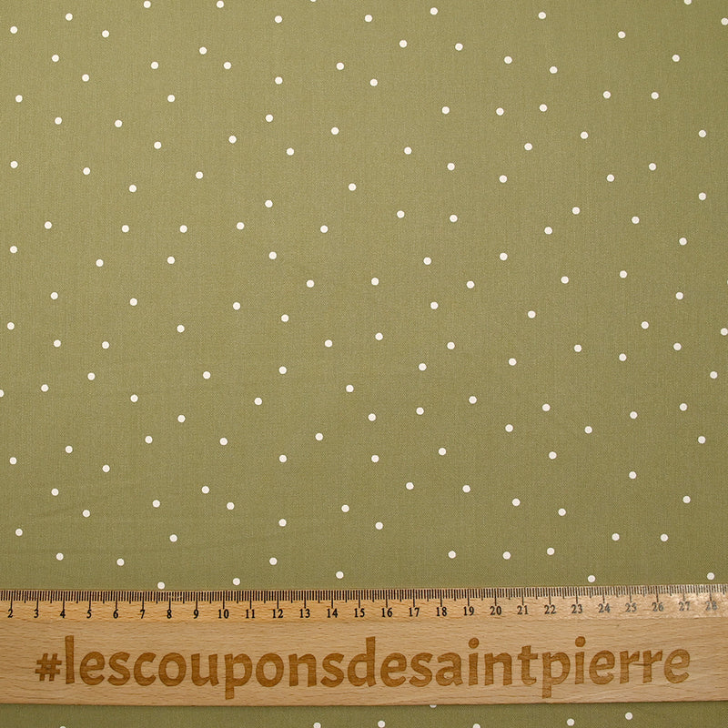 Twill de viscose imprimé confettis fond tilleul