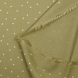 Twill de viscose imprimé confettis fond tilleul