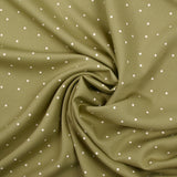 Twill de viscose imprimé confettis fond tilleul