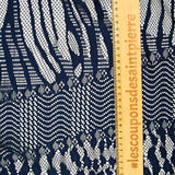 Dentelle polyester Manar marine
