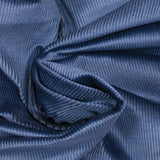 Velours côtelé coton 2 mm bleu de guède
