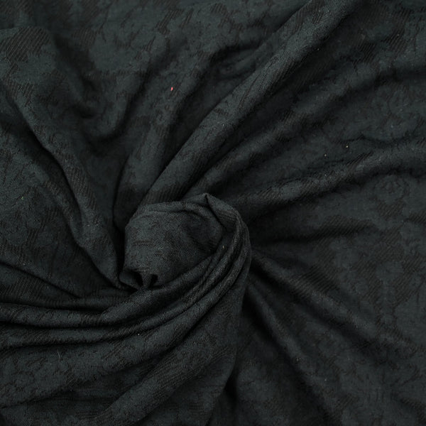 Jersey de polyester dévoré noir