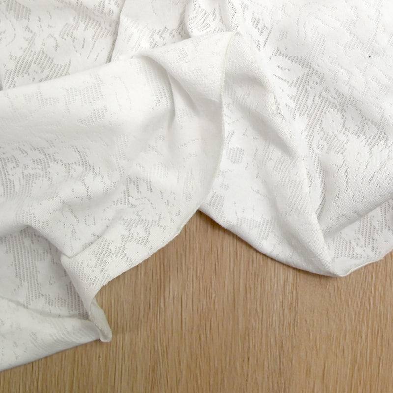 Jersey de polyester dévoré blanc