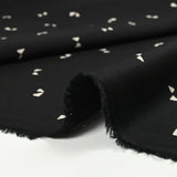 Twill de viscose imprimé butterfly fond noir