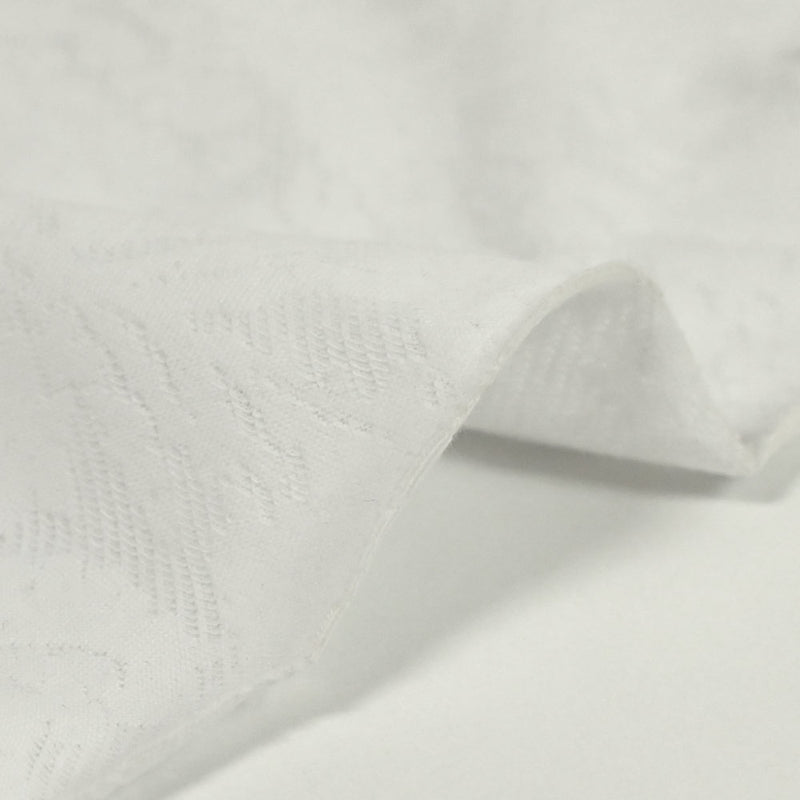 Jersey de polyester dévoré blanc