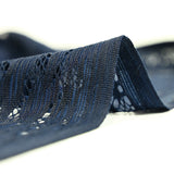Dentelle polyester Manar marine