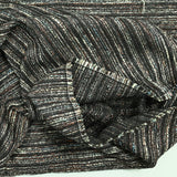 Copper and brown polyester tweed