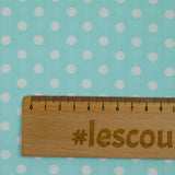Coton imprimé pois 6mm ciel