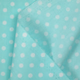 Coton imprimé pois 6mm ciel