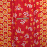 Viscose imprimée flamme fond rouge