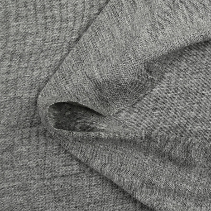Jersey de polyester gris clair chiné