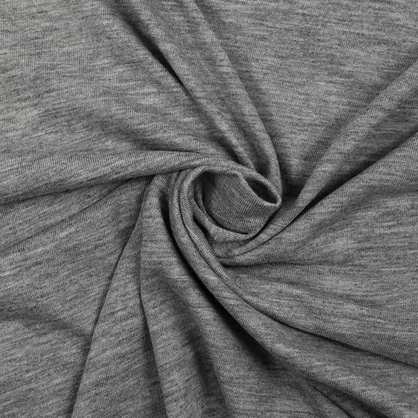 Jersey de polyester gris clair chiné