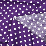 Coton imprimé pois 6mm violet