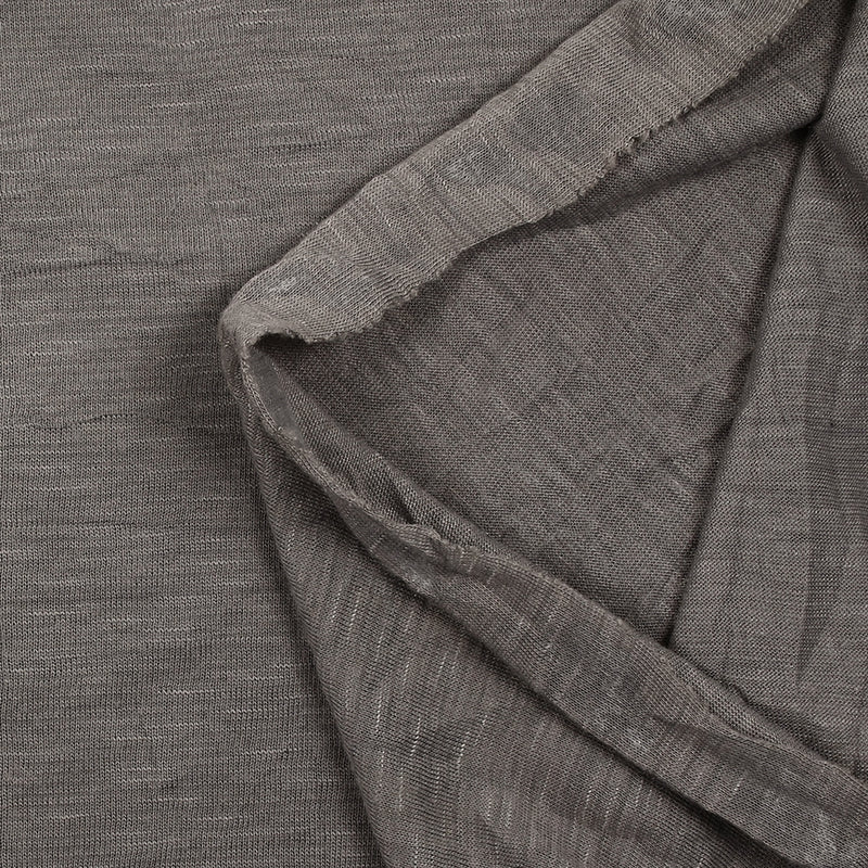 Jersey polyester froissé taupe