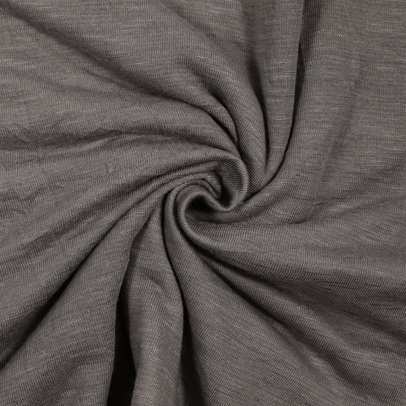 Jersey polyester froissé taupe
