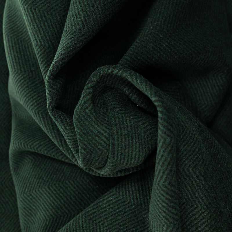 Laine mélangée chevron vert