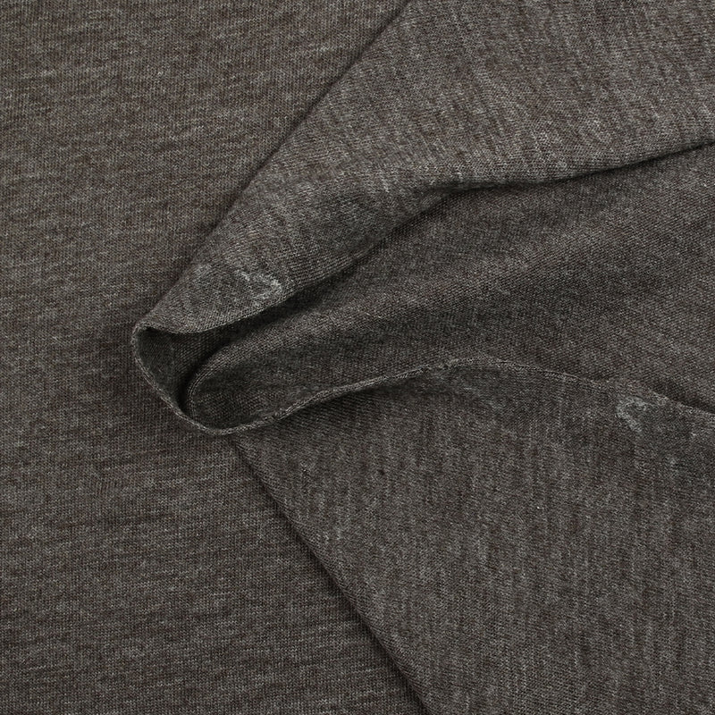 Jersey de polyviscose marron gris chiné