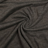 Jersey de polyviscose marron gris chiné