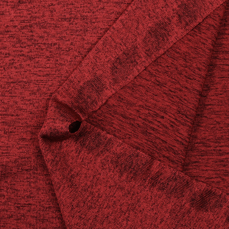 Jersey de polyester chiné rouge