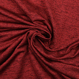 Jersey de polyester chiné rouge