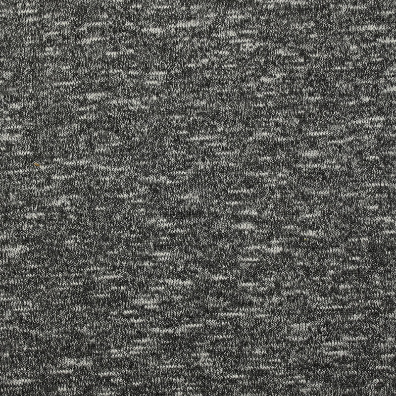 Maille chinée polyviscose Carolina blanc et gris