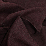 Velours de laine mélangée bordeaux chiné