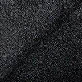 Fourrure en coton aspect astrakan noir délavéFourrure en coton aspect astrakan noir délavé