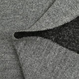 Sergé de laine mélangée gris chiné