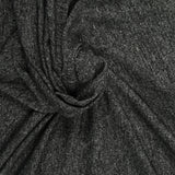 Maille de polyester chinée gris foncé