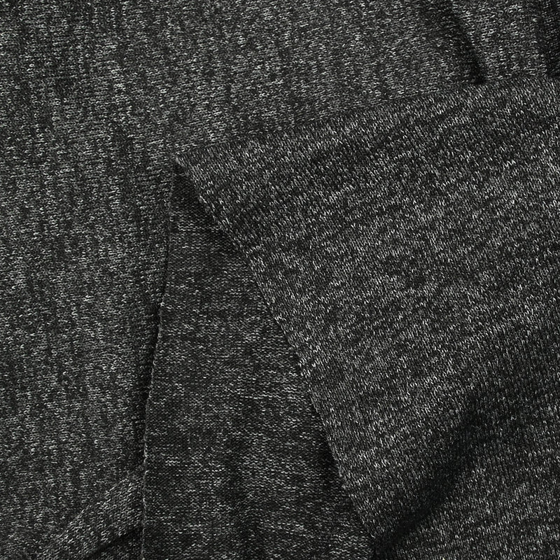 Maille de polyester chinée gris foncé